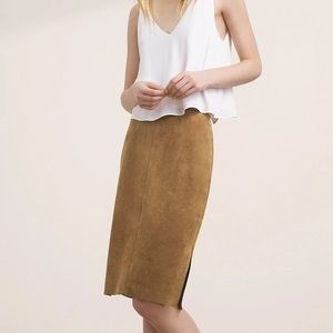 Aritzia Wilfred Free Faux Suede Skirt